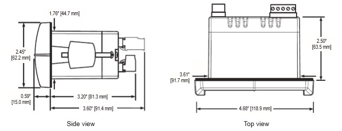 Mechanical Drawing - Amphenol Wilcoxon PCD100 Process & Temperature Meters
